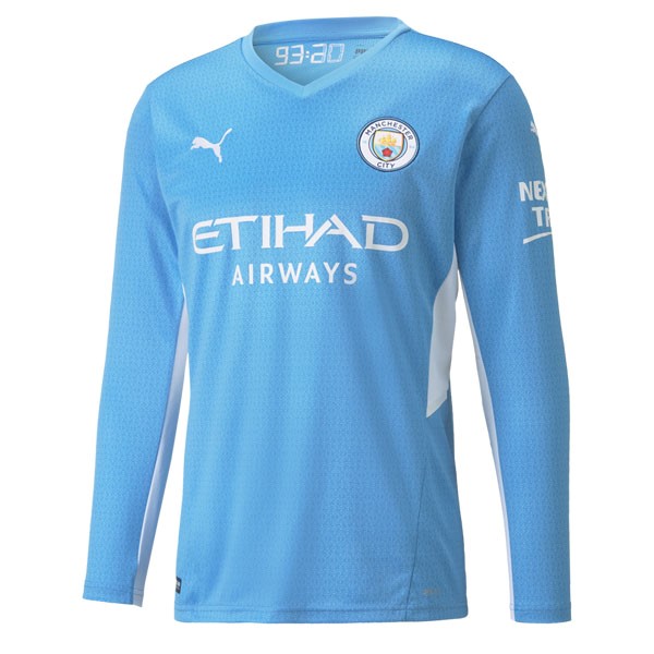 Tailandia Camiseta Manchester City 1ª ML 2021 2022